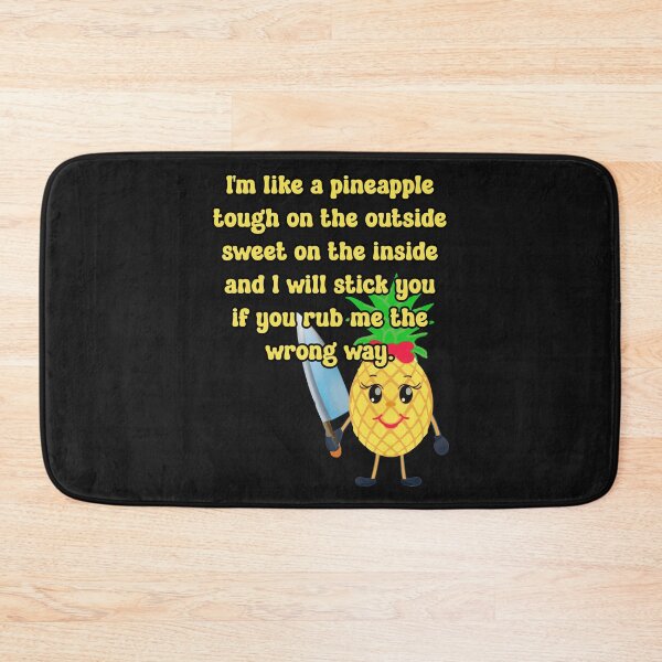 Item preview, Crazy Funny Pineapple: cute, kawaii pineapple with a knife  designed and sold by JoyOfHopeStore.