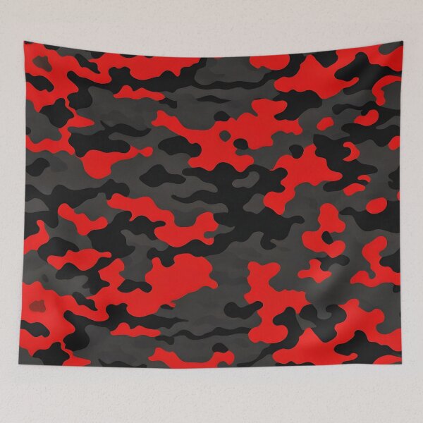 Item preview, Red and Black Camouflage pattern designed and sold by TheCamoShop.