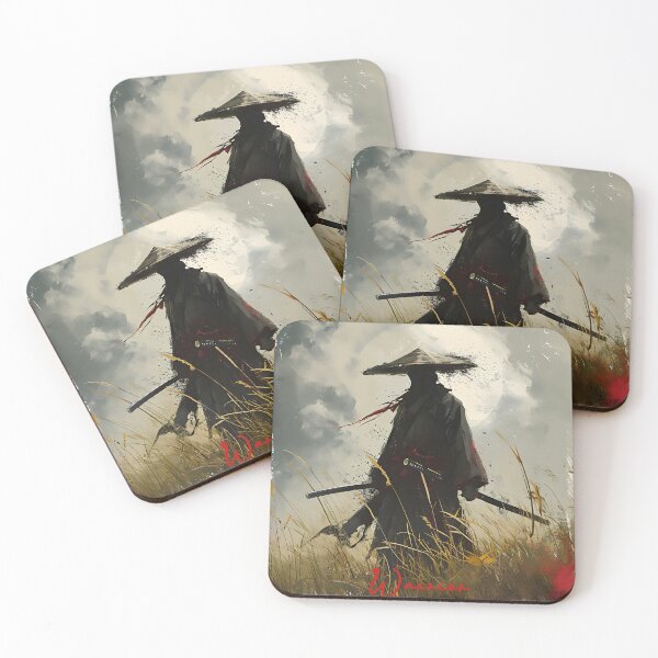 Item preview, Solitary Samurai Amidst Autumn Reeds designed and sold by inkArtistryfine.