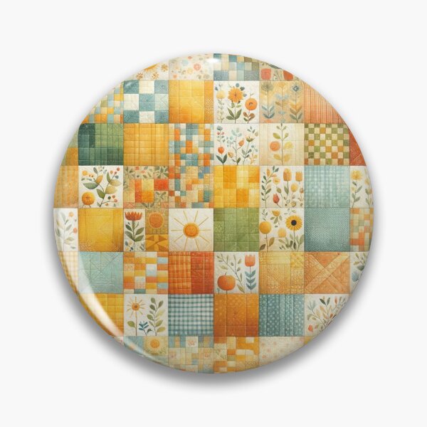 Artikelvorschau, Sommerinspiriertes Patchwork-Quiltmuster entworfen und verkauft von PinUpPizzazz.
