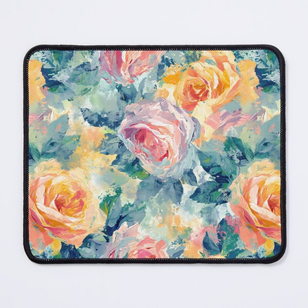 Aperçu de l'œuvre Roses pastel fantaisistes - Motif floral créée et vendue par HAL2501.