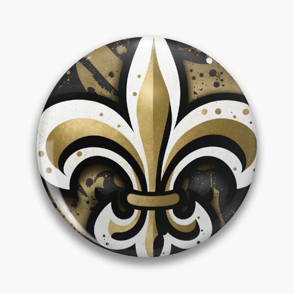 Item preview, Fleur de lis in black and gold designed and sold by Cardsurveyors.