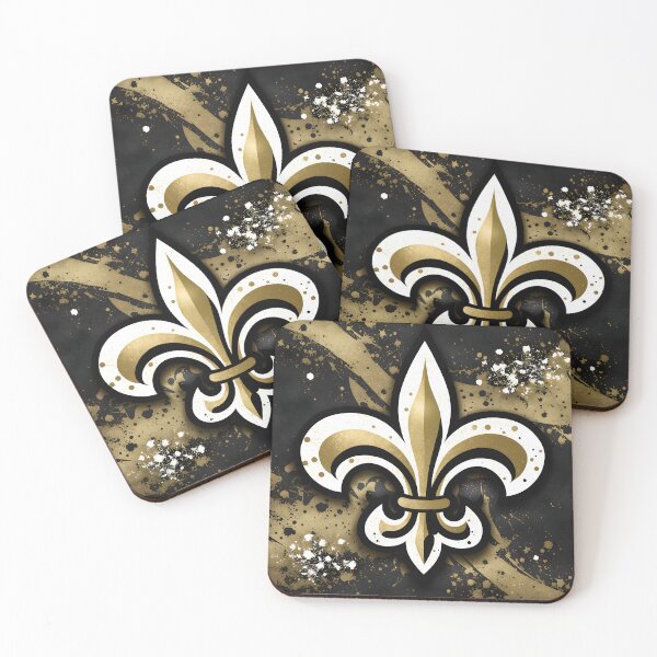 Item preview, Fleur de lis in black and gold designed and sold by Cardsurveyors.
