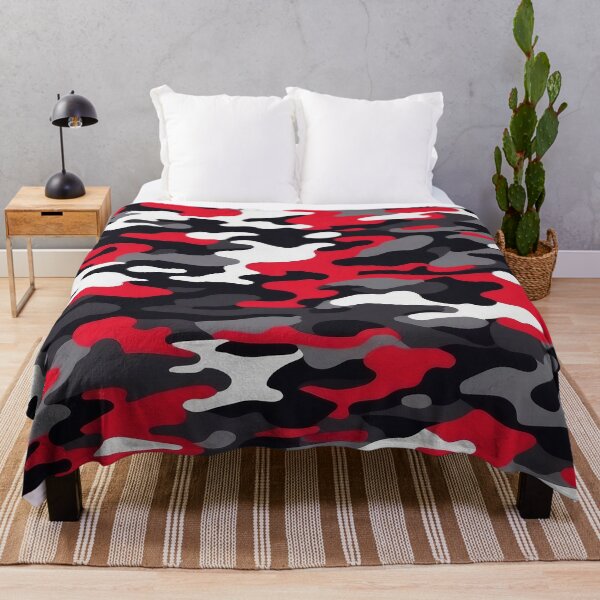 Item preview, Red and Black Camouflage pattern designed and sold by TheCamoShop.