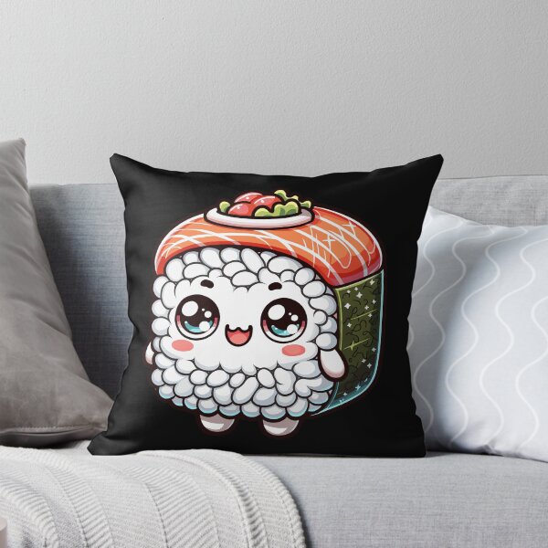 Item preview, Charming Sushi Friend - Adorable Kawaii Sushi Mascot Design designed and sold by DesignDoodleArt.