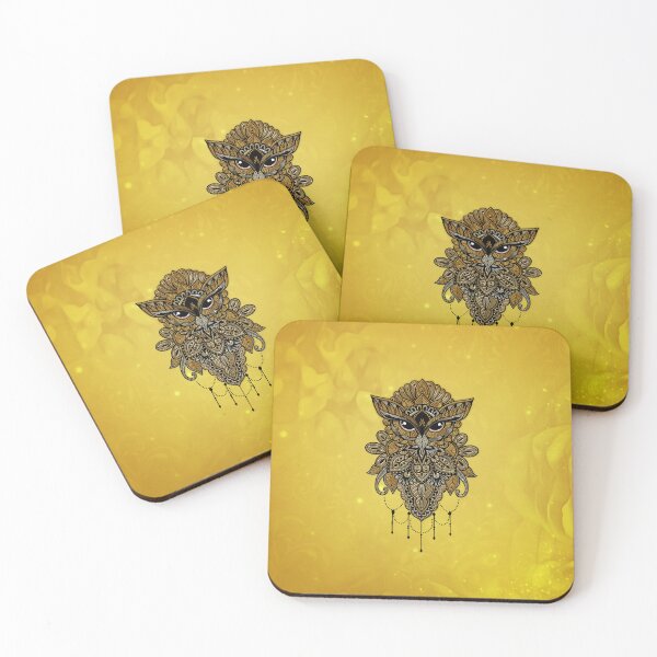 Item preview, Elegant golden steampunk owl.  designed and sold by nicky2342.