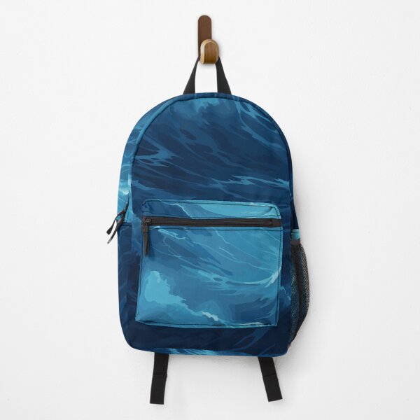 Item preview, The Might Blue Ocean Waves designed and sold by Vector Scout Lab.