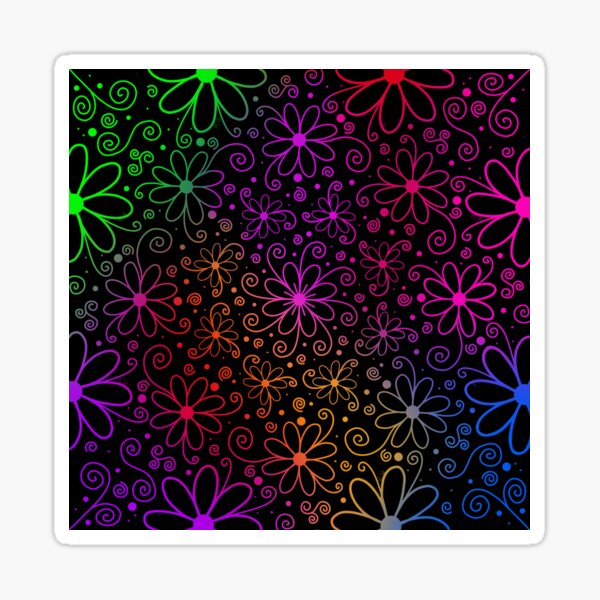 Item preview, Flowers Rainbow Scratch Paper designed and sold by murpthart.