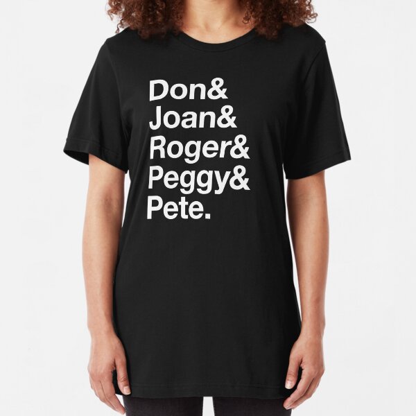Don & Joan & Roger & Peggy & Pete. Slim Fit T-Shirt