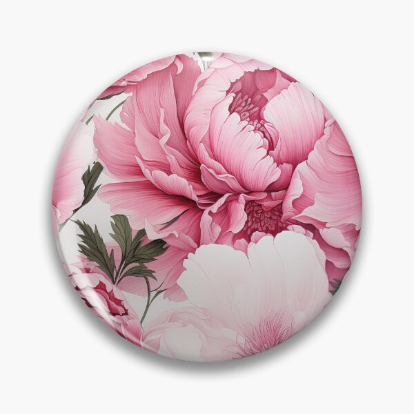 Item preview, Peony Tile 02: Ruffled Symphony in Blush and Blossom, Rose-Kissed Dreams on Leafy Thrones designed and sold by TheBrainArt.