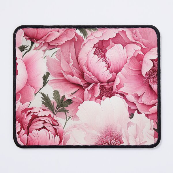 Item preview, Peony Tile 02: Ruffled Symphony in Blush and Blossom, Rose-Kissed Dreams on Leafy Thrones designed and sold by TheBrainArt.