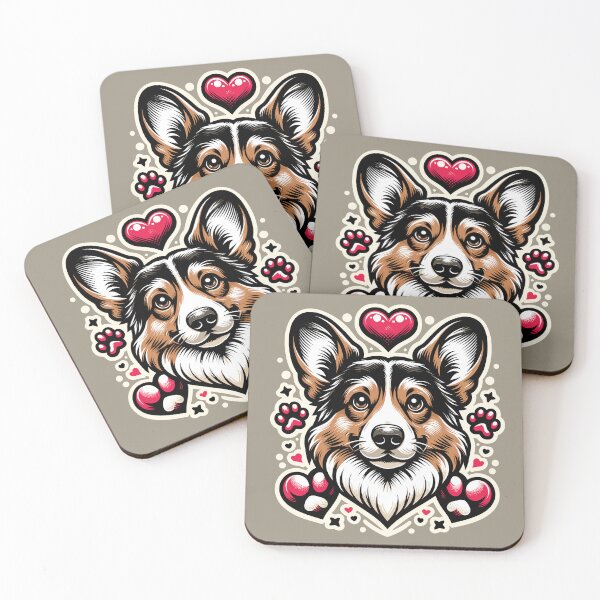 Item preview, Corgi's Embrace: Canine Symphony of Affection designed and sold by VoyteksDesigns.