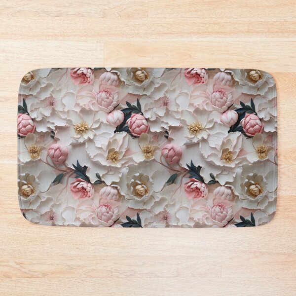 Item preview, Peony Tile 03: Ruffled Symphony in Blush and Blossom, Rose-Kissed Dreams on Leafy Thrones designed and sold by TheBrainArt.
