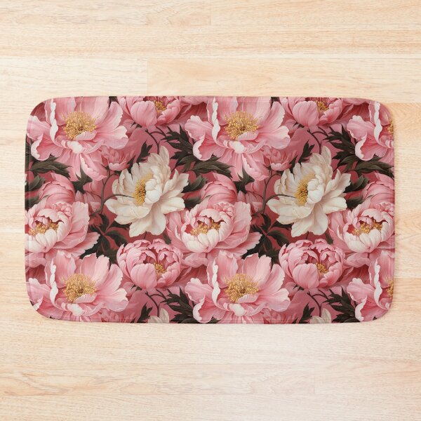 Item preview, Peony Tile 04: Ruffled Symphony in Blush and Blossom, Rose-Kissed Dreams on Leafy Thrones designed and sold by TheBrainArt.