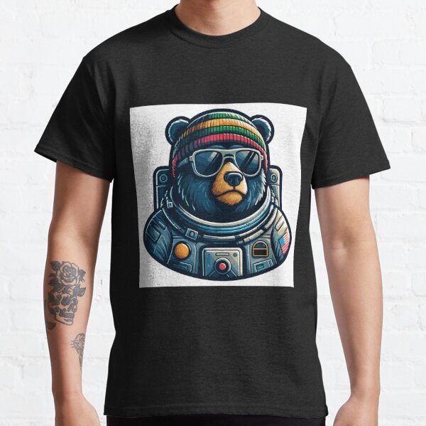 Cool Portrait of Grizzly Bear with Sunglasses  Kids T-Shirt for Sale by  Michael Voyler