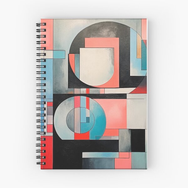 Item preview, Cubism, abstract, cubist, mid century art, geometric art, painting, nordic, scandinavian, design, circle, designed and sold by KsaveraArt.