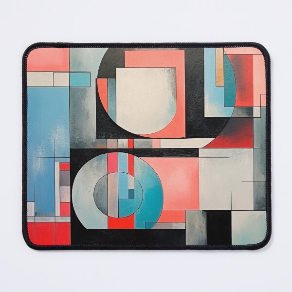 Item preview, Cubism, abstract, cubist, mid century art, geometric art, painting, nordic, scandinavian, design, circle, designed and sold by KsaveraArt.