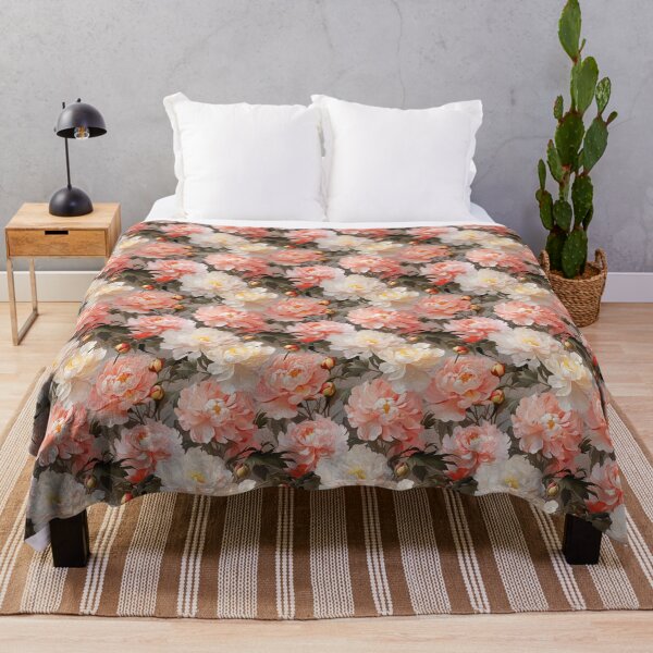 Item preview, Peony Tile 05: Ruffled Symphony in Blush and Blossom, Rose-Kissed Dreams on Leafy Thrones designed and sold by TheBrainArt.