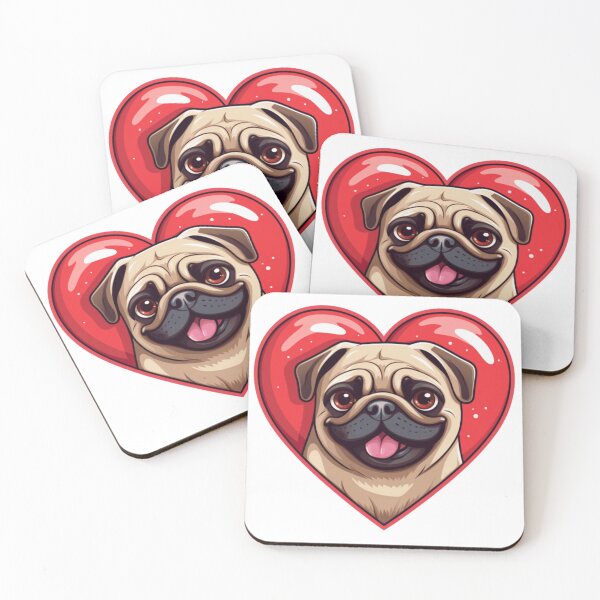 Item preview, Pugging Love You - Regalo del día de San Valentín designed and sold by PurpleMoss.