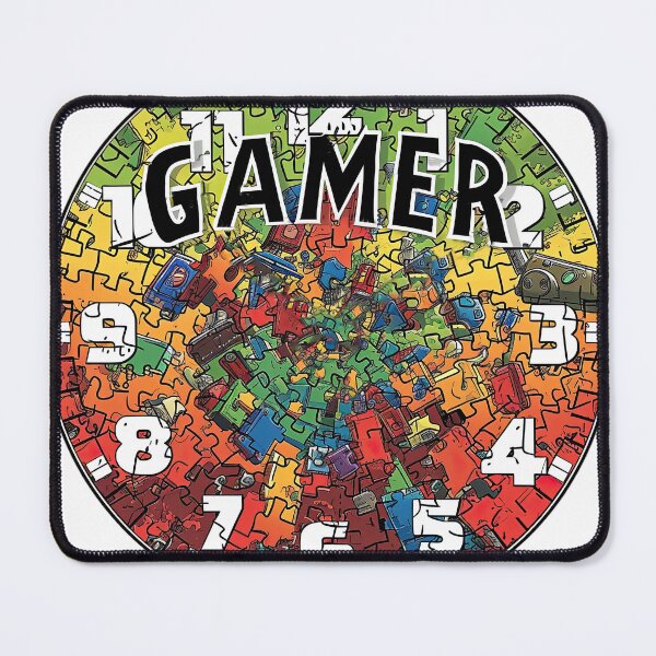 Item preview, “Gamer” Wall Clock 3 designed and sold by Charlies-Artbox.