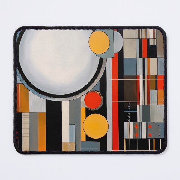 Item preview, Cubism, abstract, cubist, mid century art, geometric art, painting, nordic, scandinavian, design, circle, designed and sold by KsaveraArt.