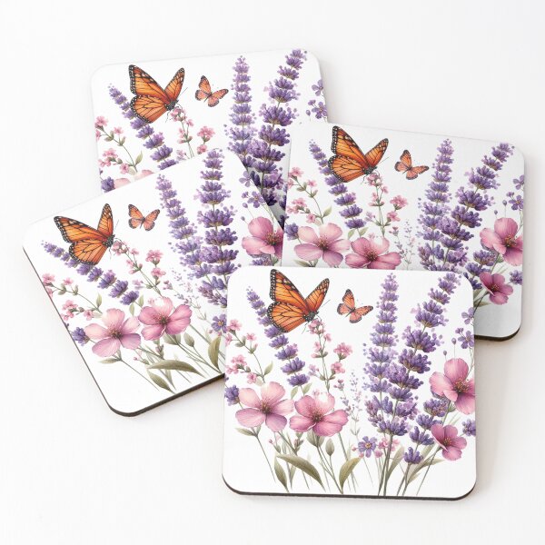 Item preview, Purple And Pink Floral And Butterfly designed and sold by clintang.