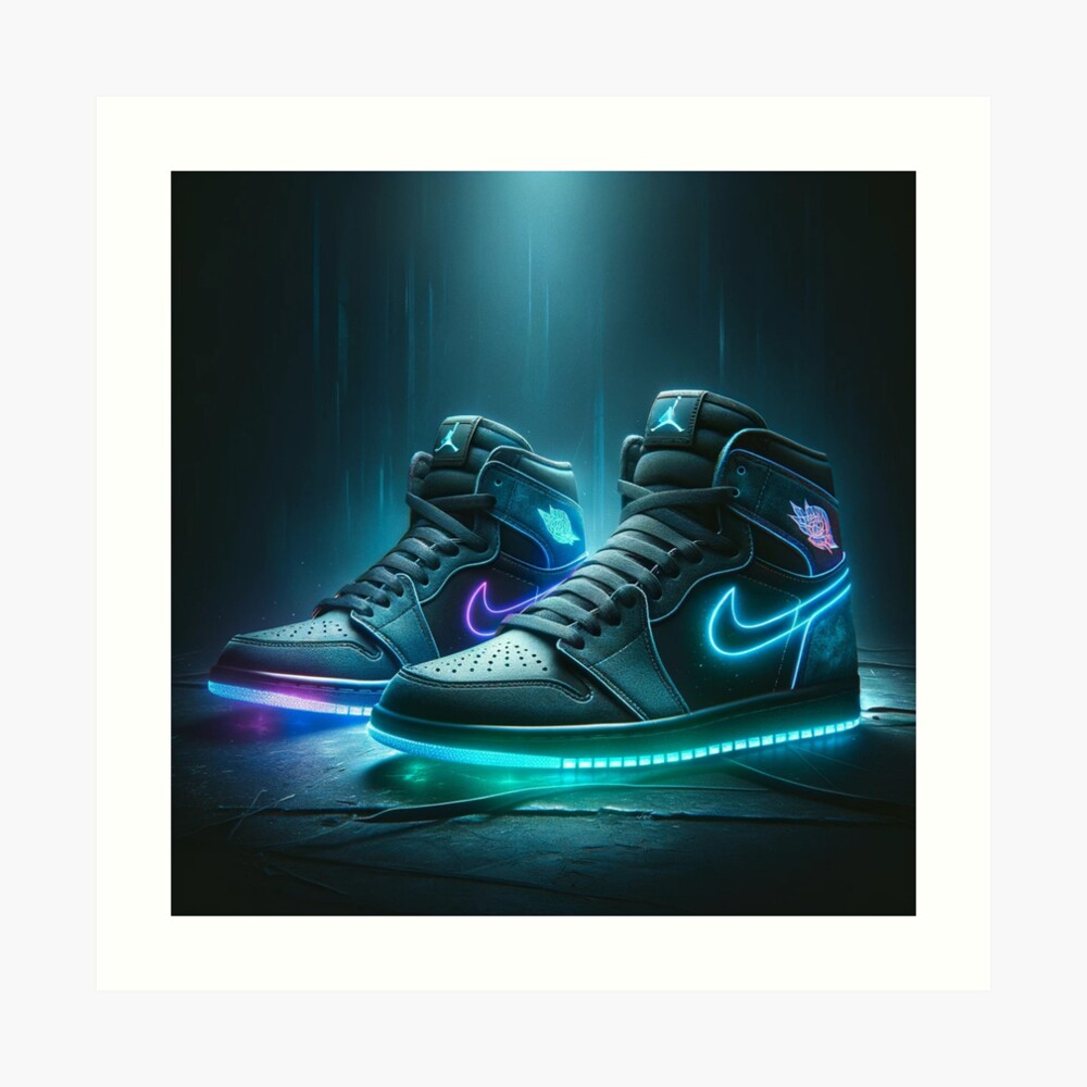 neon and black jordan 1