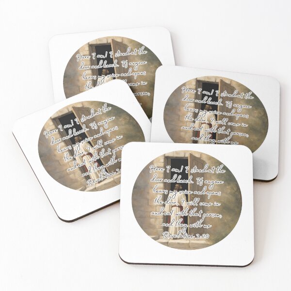 Item preview, Jesus At The Door Sticker / T Shirt designed and sold by Designsleashed.