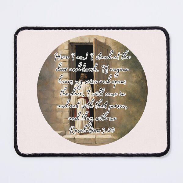 Item preview, Jesus At The Door Sticker / T Shirt designed and sold by Designsleashed.