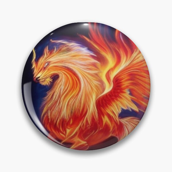 Item preview, a flaming fire phoenix designed and sold by mikaws.
