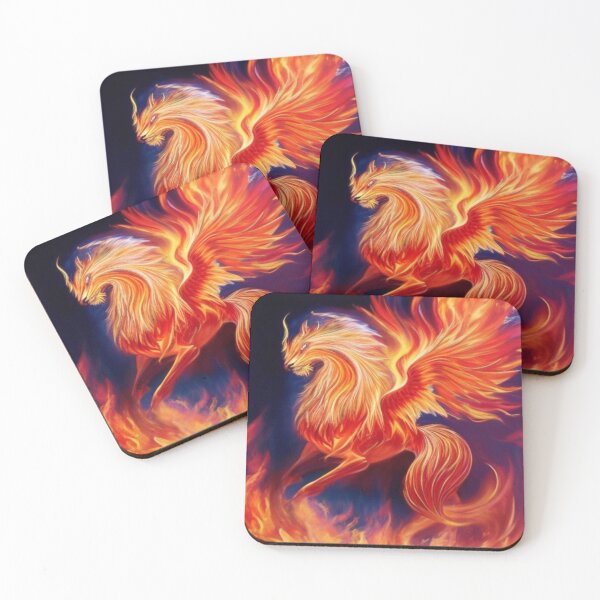 Item preview, a flaming fire phoenix designed and sold by mikaws.