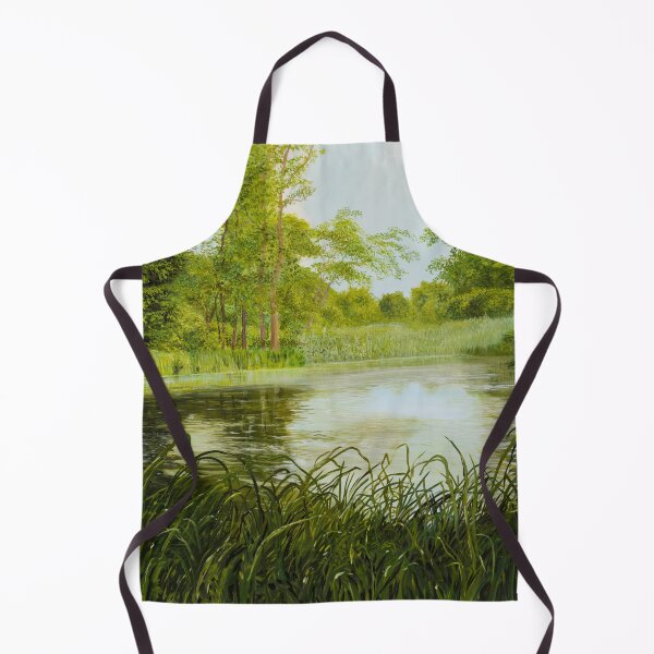 Item preview, The idyll by the river in summer designed and sold by art paintings.