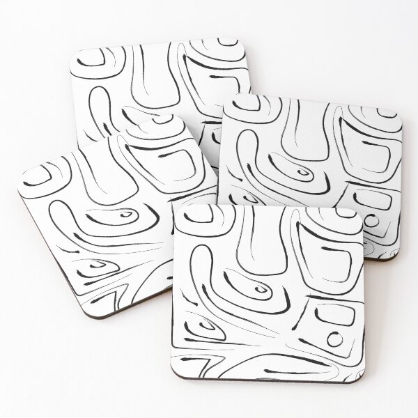 Item preview, Minimalist abstract black ink designed and sold by QuirkyFreq.
