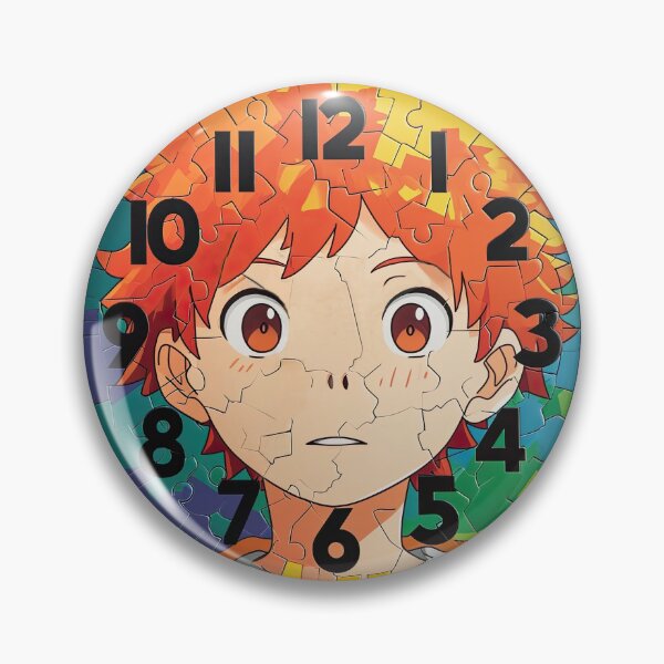 Item preview, Anime Jigsaw Puzzle Wall Clock 2 designed and sold by 3 CITIES.