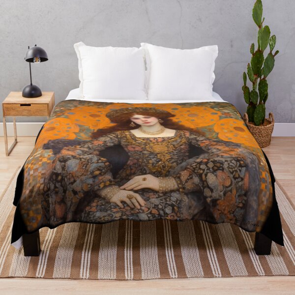 Item preview, Dama, Mujer, Belle Epoque, Vanidad, lujo, rico, Gustav Klimt, Klimt, Art Nouveau, Art Deco, retrato, pintura, reina, princesa, designed and sold by KsaveraArt.
