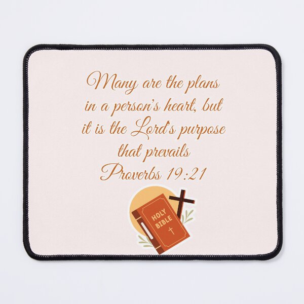Item preview, Proverbs 19:21 Sticker / T Shirt designed and sold by Designsleashed.