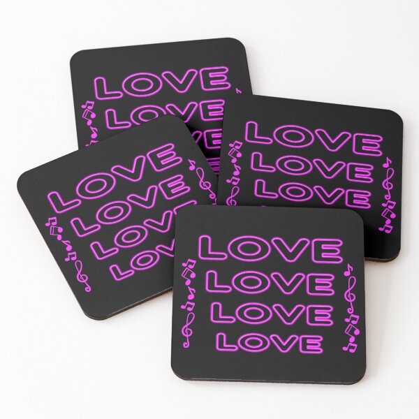 Item preview, Neon pink love designed and sold by Artbellachi.