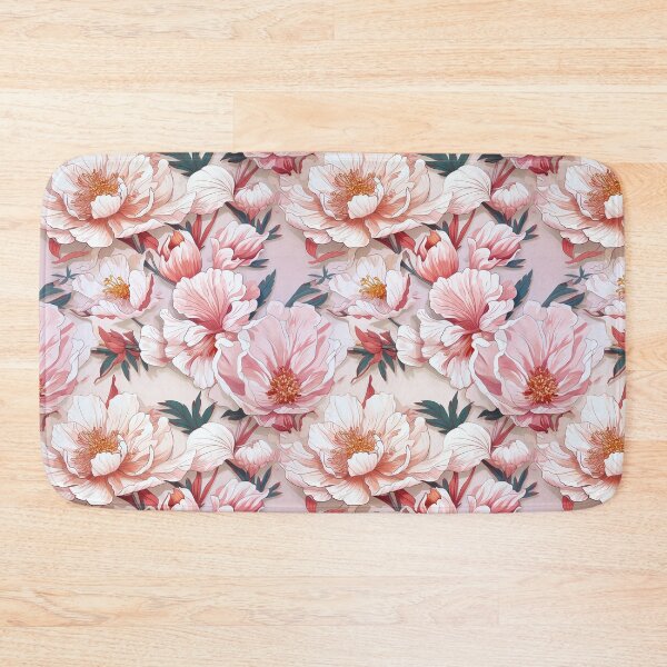 Item preview, Peony Tile 06: Ruffled Symphony in Blush and Blossom, Rose-Kissed Dreams on Leafy Thrones designed and sold by TheBrainArt.