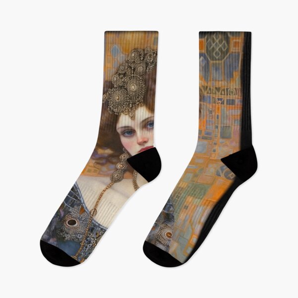 Item preview, Dama, Mujer, Belle Epoque, Vanidad, lujo, rico, Gustav Klimt, Klimt, Art Nouveau, Art Deco, retrato, pintura, reina, princesa, designed and sold by KsaveraArt.