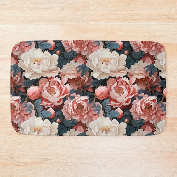 Item preview, Peony Tile 08: Ruffled Symphony in Blush and Blossom, Rose-Kissed Dreams on Leafy Thrones designed and sold by TheBrainArt.