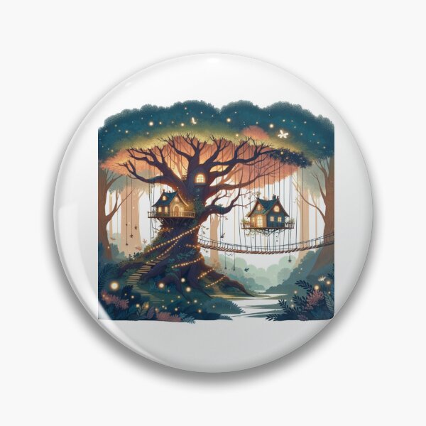 Item preview, Magical Treehouse Village Fantasy designed and sold by finwiz.