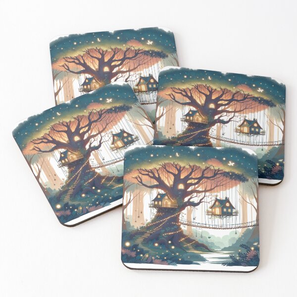 Item preview, Magical Treehouse Village Fantasy designed and sold by finwiz.