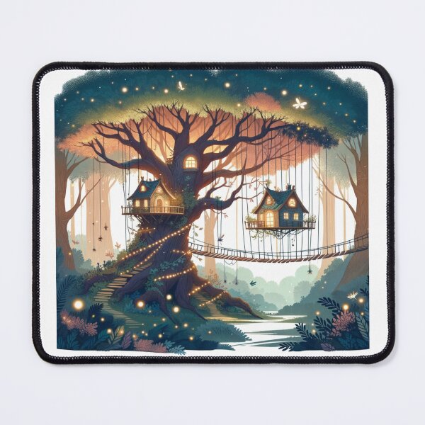 Item preview, Magical Treehouse Village Fantasy designed and sold by finwiz.
