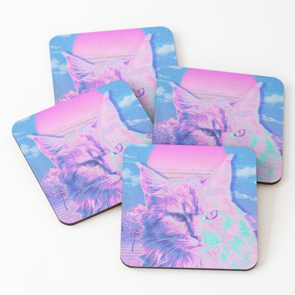 Item preview, cat synthwave 90s designed and sold by Regazy.