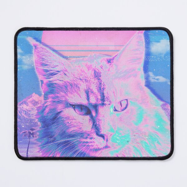 Item preview, cat synthwave 90s designed and sold by Regazy.