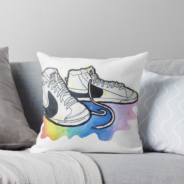 Item preview, Blazer 77 Jumbo melted rainbow rain - traditional painting - sneaker art designed and sold by Dopamine Dumpster.