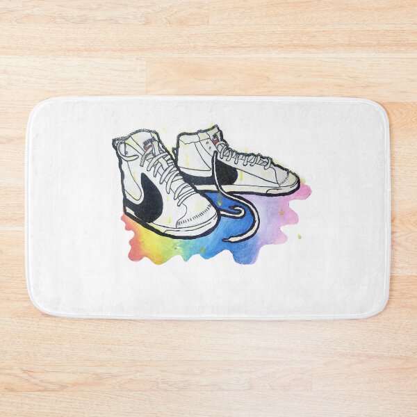 Item preview, Blazer 77 Jumbo melted rainbow rain - traditional painting - sneaker art designed and sold by Dopamine Dumpster.