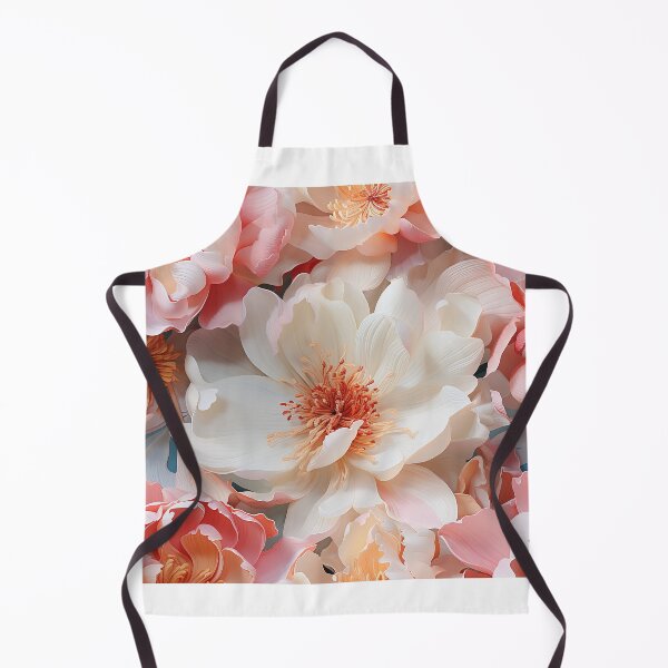 Item preview, Peony Tile 09: Ruffled Symphony in Blush and Blossom, Rose-Kissed Dreams on Leafy Thrones designed and sold by TheBrainArt.