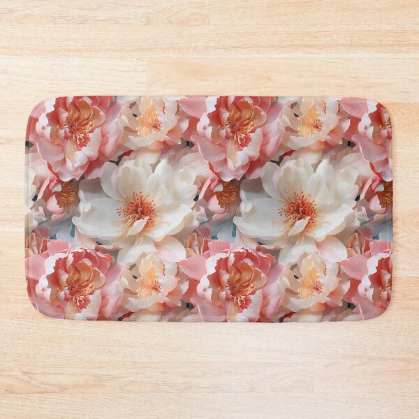 Item preview, Peony Tile 09: Ruffled Symphony in Blush and Blossom, Rose-Kissed Dreams on Leafy Thrones designed and sold by TheBrainArt.