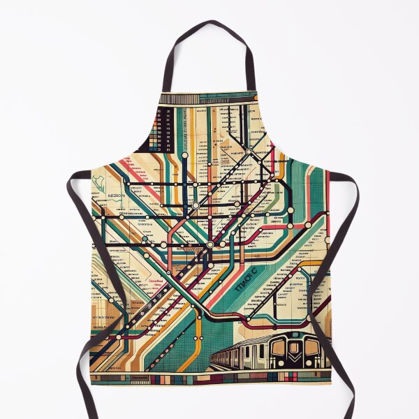 Item preview, Retro-Modern New York Subway Map designed and sold by FIYARO.